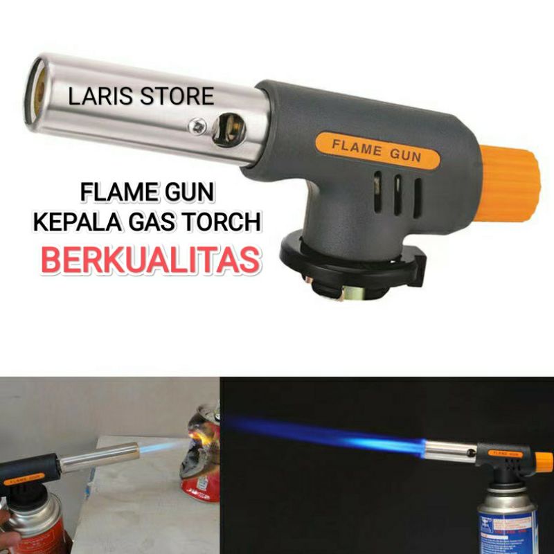 FLAME GUN KEPALA GAS TORCH / ALAT BAKAR MULTI OTOMATIS - MANUAL