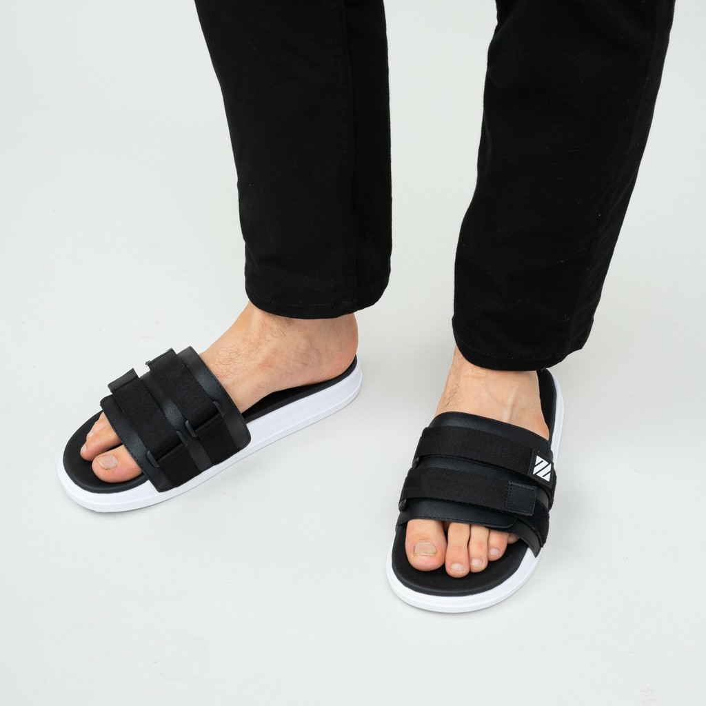 Art Seven Black | Sandal EVA Ringan Slop Santai Simple Pria Men Sendal Footwear | FORIND x Wearzada