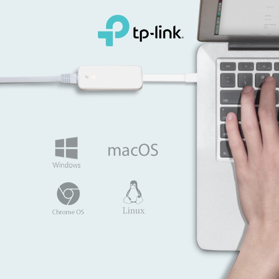 USB Type-C to RJ45 Gigabit Ethernet Network Adapter TP-LINK UE300C