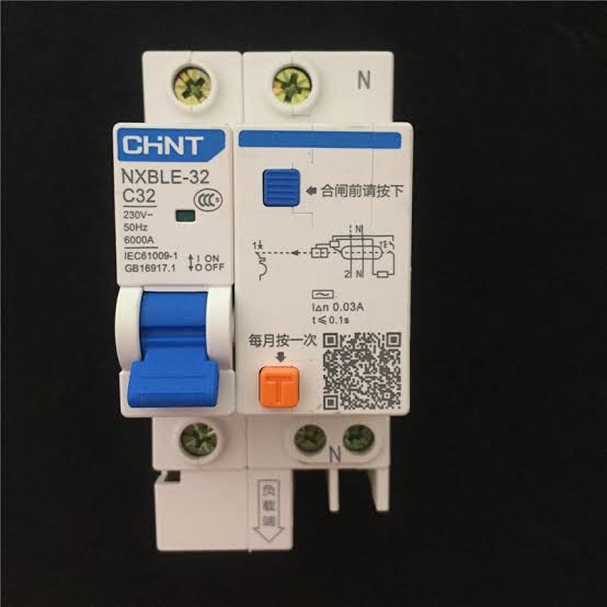 RCBO + MCB Chint NXBLE-32 1P+N 16a, 32a 30mA