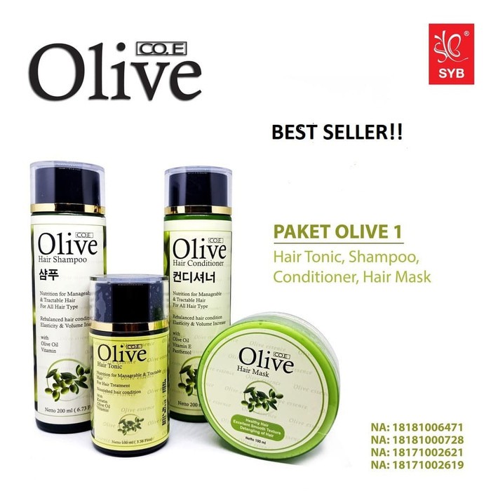 Takarai 4in1 Paket Pemanjang Rambut dalam 2 Minggu Shampo+Kondisioner+Tonic+Masker | SYB Olive