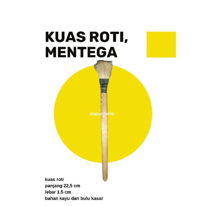 

Kuas Kayu / Kuas Makanan / Kuas Serbaguna