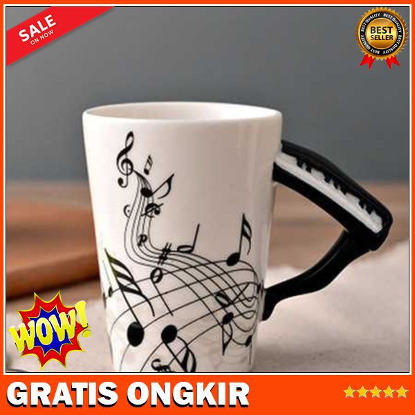 Cangkir Keramik Bergagang Lucu