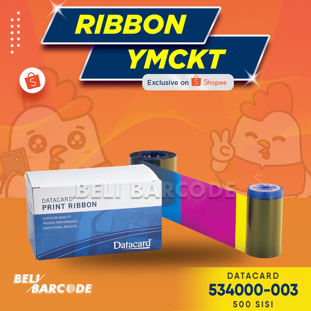 RIBBON YMCKT COLOR DATACARD PN: 534000-003 500 Sisi