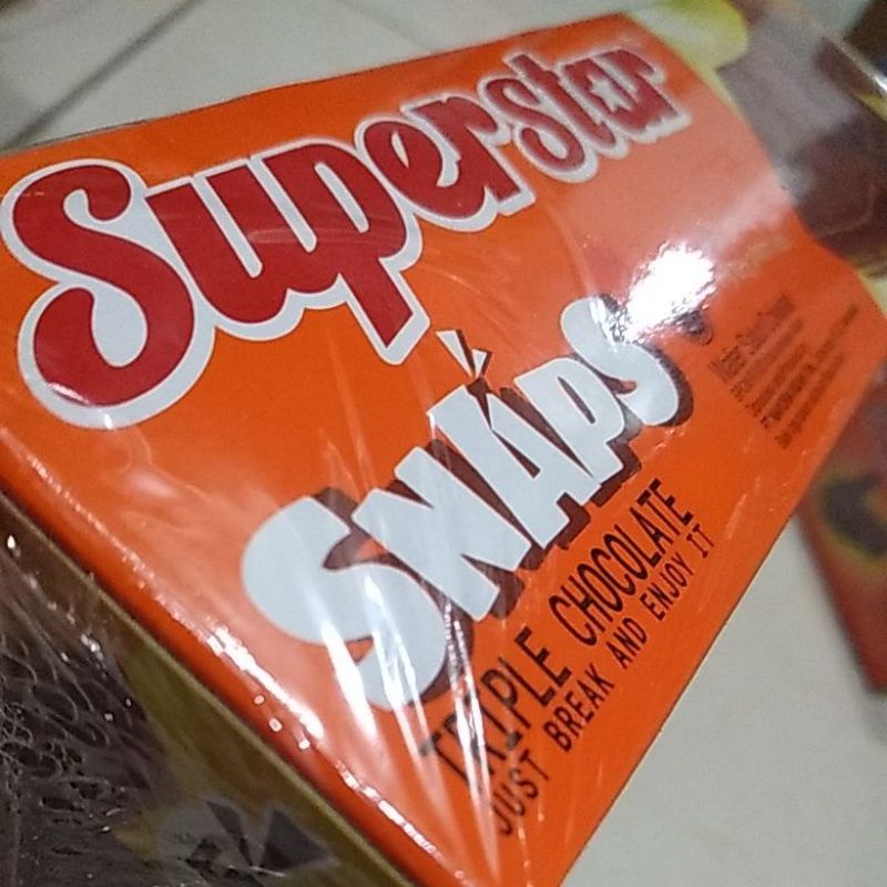 Super Star Snaps Wafer Salut Coklat 1 pack ( 12 bks ) 336 gr