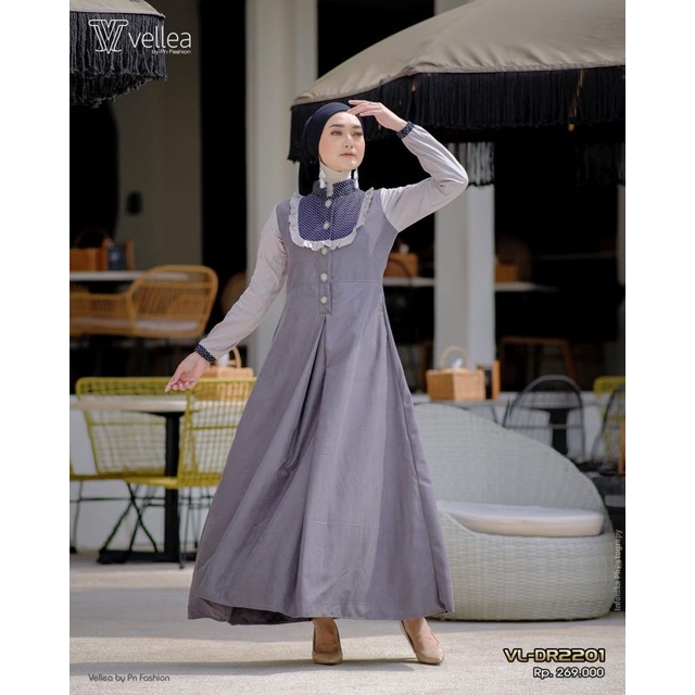 (NEW/COD) GAMIS VELLEA VL-DR2201 by PN FASHION