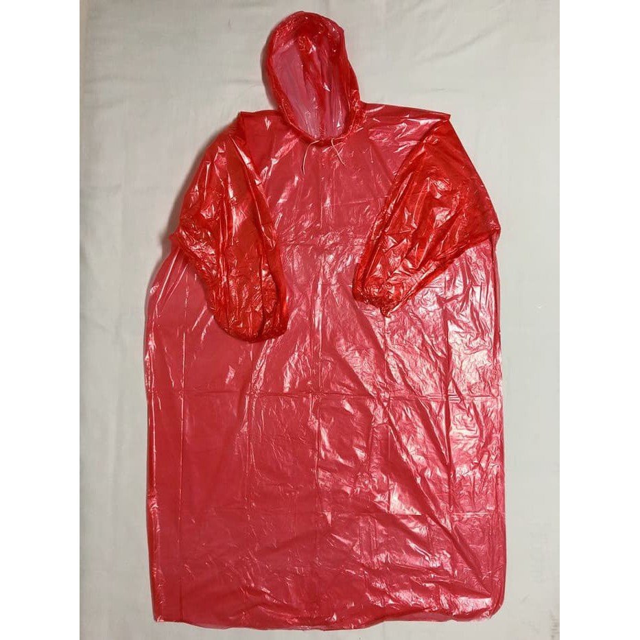 Jas Hujan Plastik Lebar Disposable Raincoat Mantel Travelling