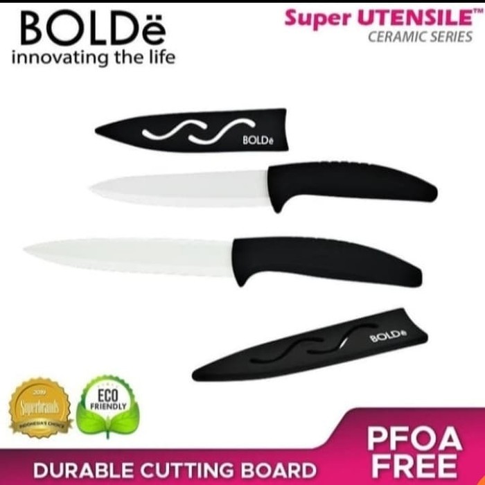 BOLDE SUPER UTENSIL CUTTING BOARD 3+1 PISAU PEMOTONG TALENAN PISAU