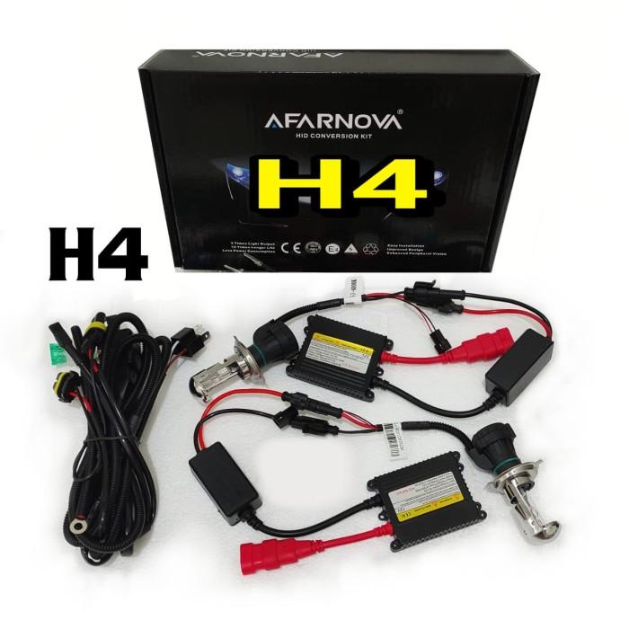 Lampu Mobil / Hid H1 H7 H11 H4 Xenon Avarnova Set Isi 2 + Balast Bohlam Lampu Led
