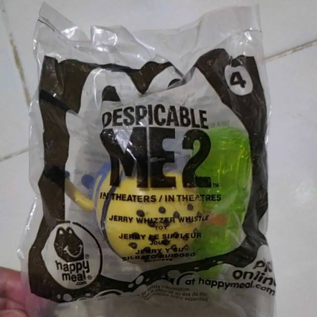 Jerry Whizzer Whistle - Minion Minions - Happy Meal Mc Donald Donalds McD Figure Luar Negeri