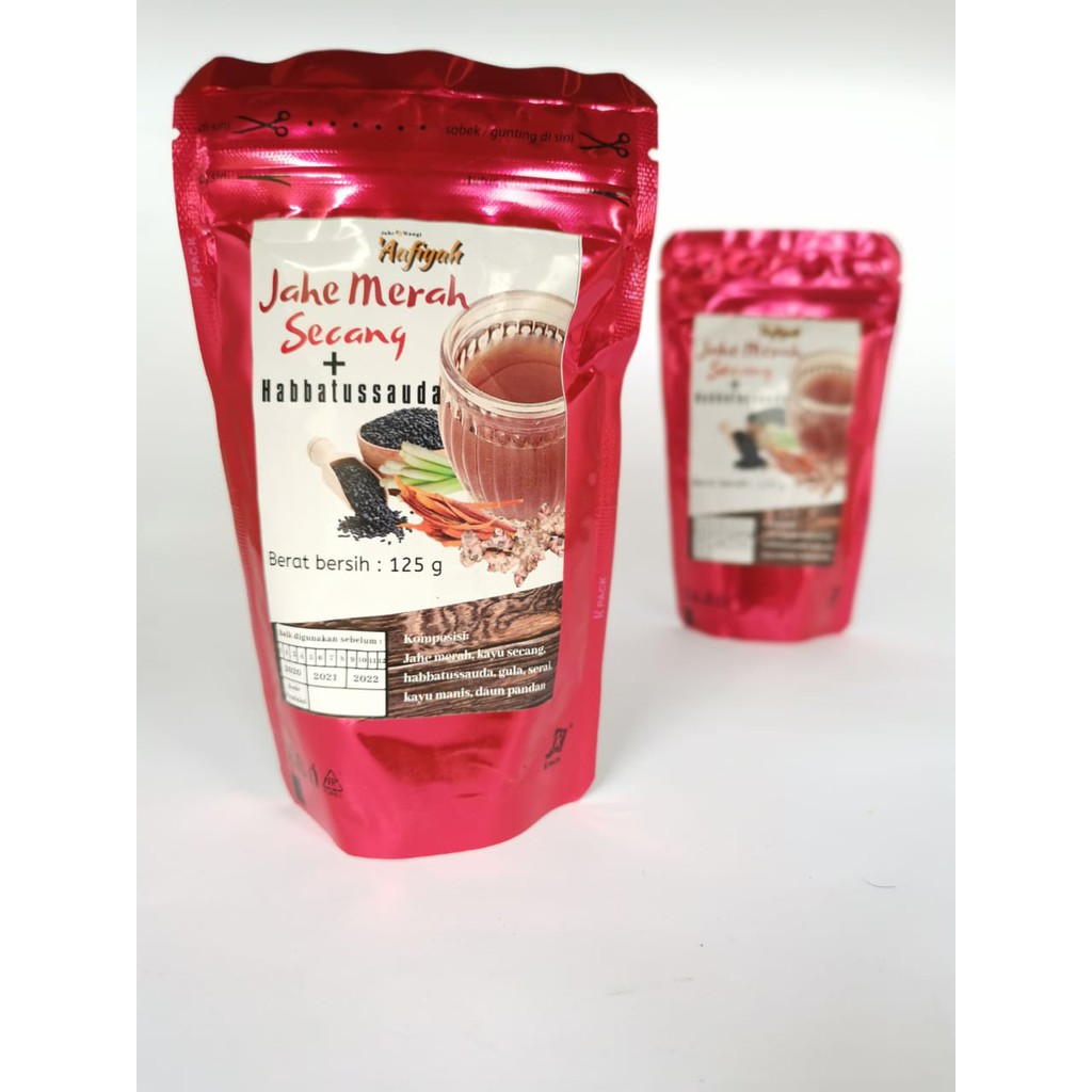 

Easrumart Minuman Herbal Serbuk Jahe Merah Secang + Habbatussauda Griya 'Aafiyah 125 gram