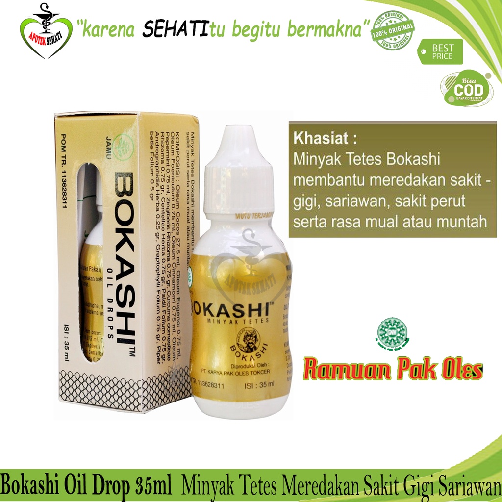 Bokashi Oil Drop 35 Ml Pereda Nyeri  Paling Ampuh