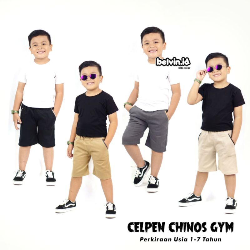 Celana Pendek Celpen Short Pants Pant Katun Harian Chinos Chino Anak Laki Cowok 1 - 7 Tahun PROMO