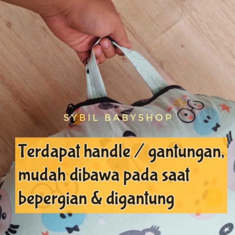 SOFA BAYI Free Tas &amp; Bantal / 2in1 Multifungsi Kasur Bayi / Kasur mobil / Sofa Travelling Jumbo