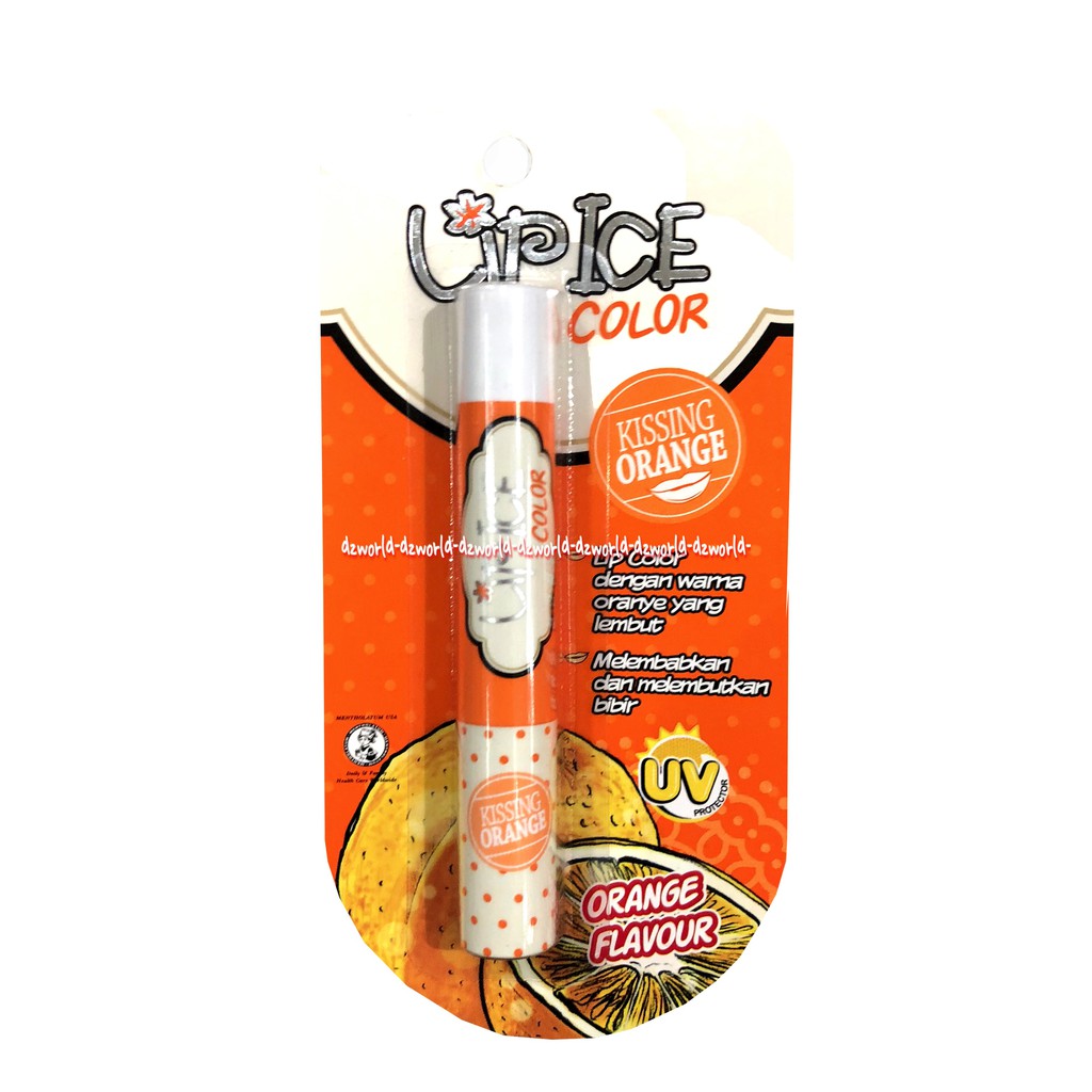 Lipice Color Kissing Orange Flavour Uv Lip Ice Lip Balm Shopee Indonesia