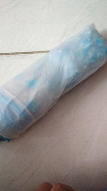 P5l Yesello Payung Lipat Jepang Motif Transparan Cherry Blossom - E023 - Blue