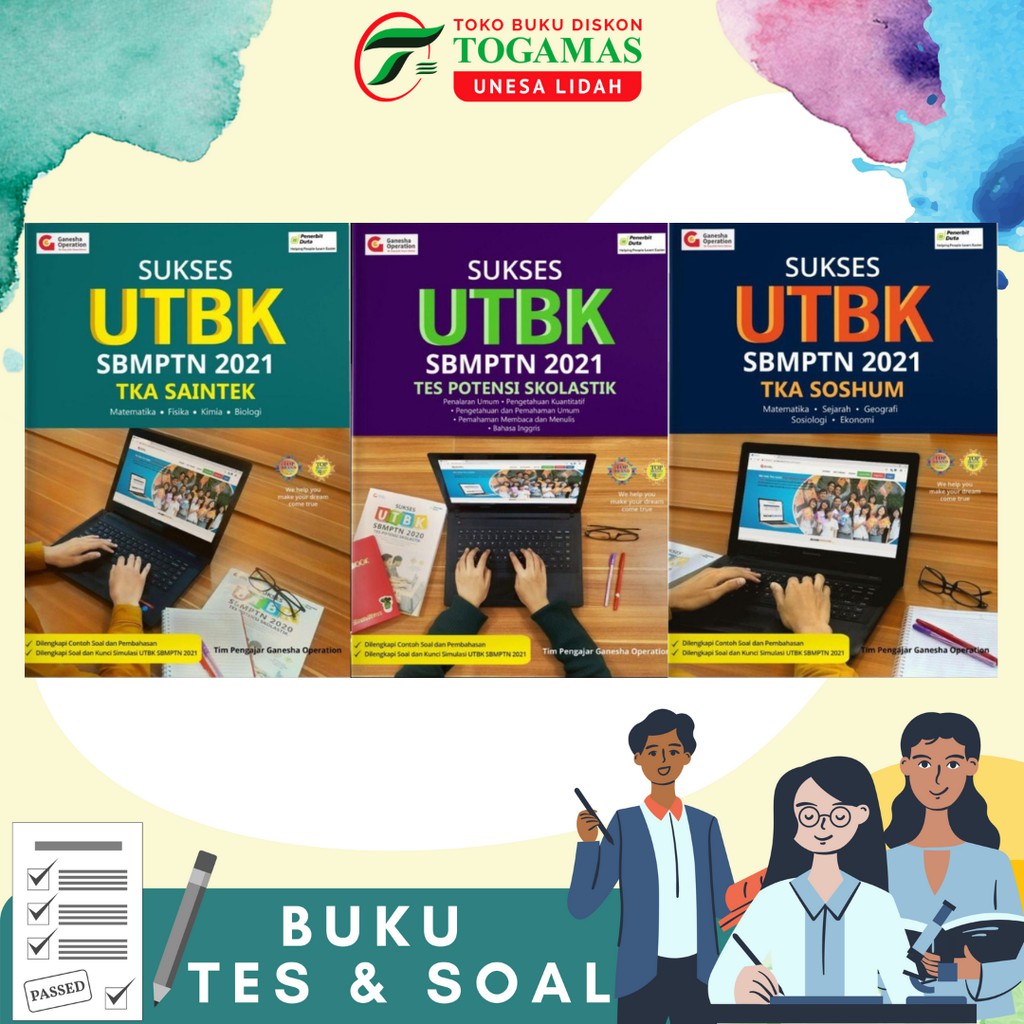 READY!!BEST SELLER!! SUKSES UTBK SBMPTN 2021 TKA SOSHUM// TKA SAINTEK// TES POTENSI SKOLASTIK (TPS)