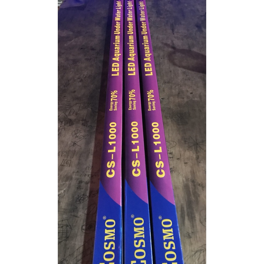lampu celup aquarium ikan cosmo cs l000 100cm pink