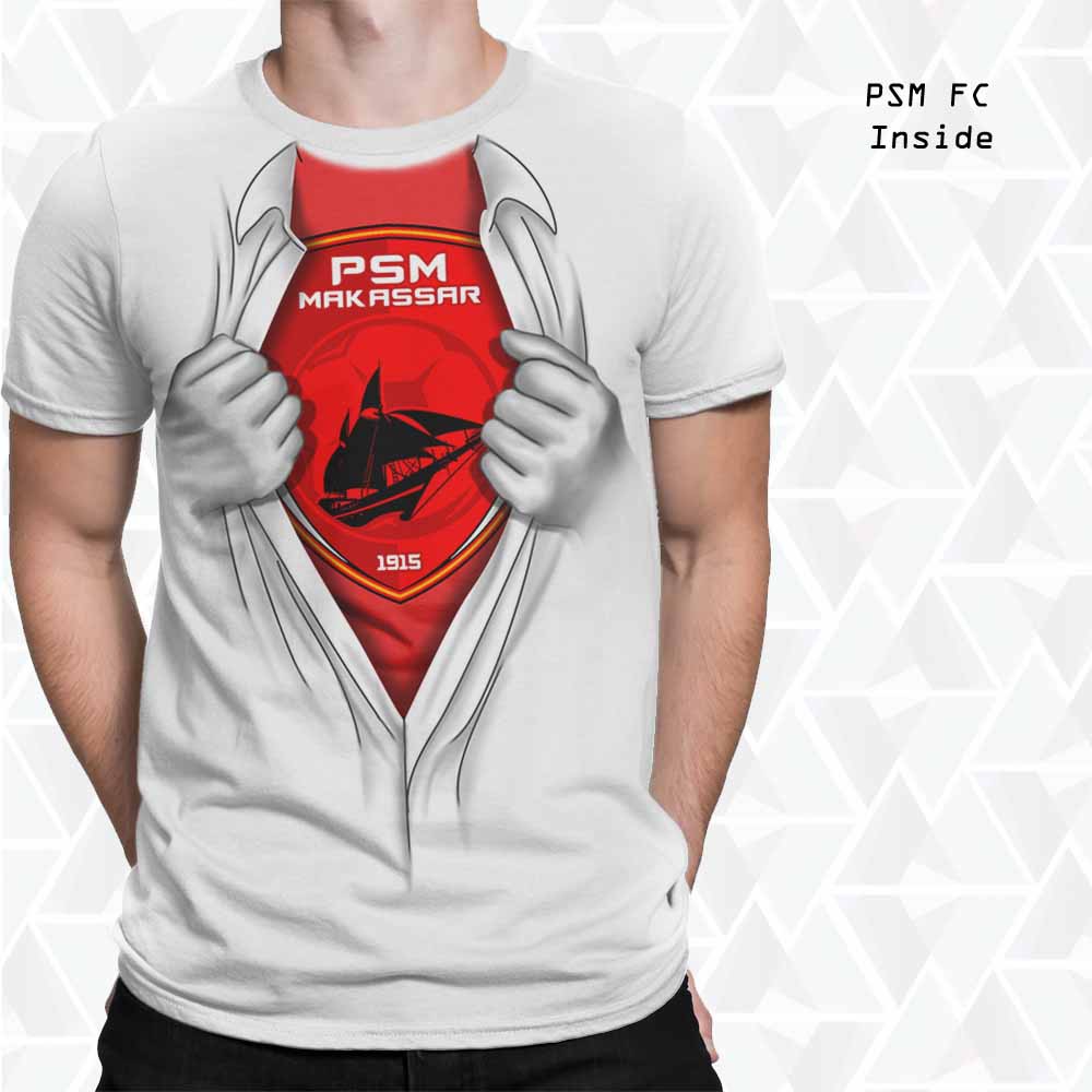 Promo Kaos 3D PSM Makassar Logo Murah Bagus Cakep Cantik Gaya Gaul