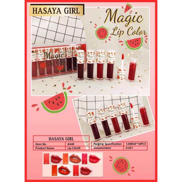 [ ECER/ SATUAN  ] LIPTINT HASAYA GIRL  UNICORN &amp; WATERMELON MINI