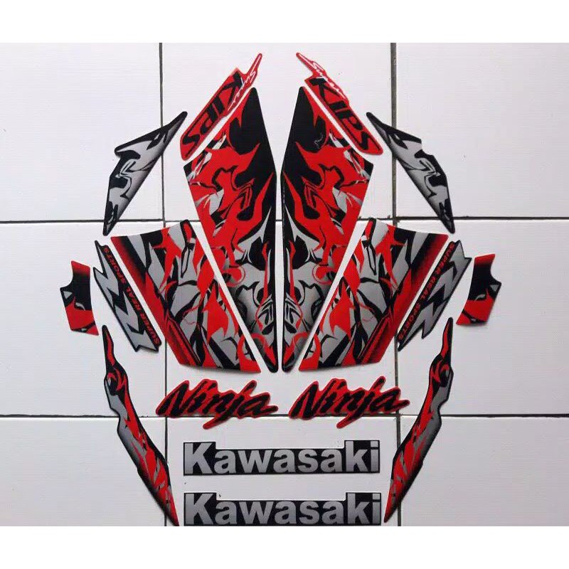 Striping Sticker Ori Kawasaki Ninja RR Tahun 2013
