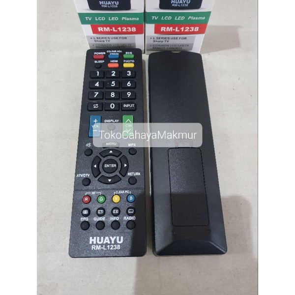 Remot Remote TV Sharp RM-L1238 LED/LCD Original Tanpa Program