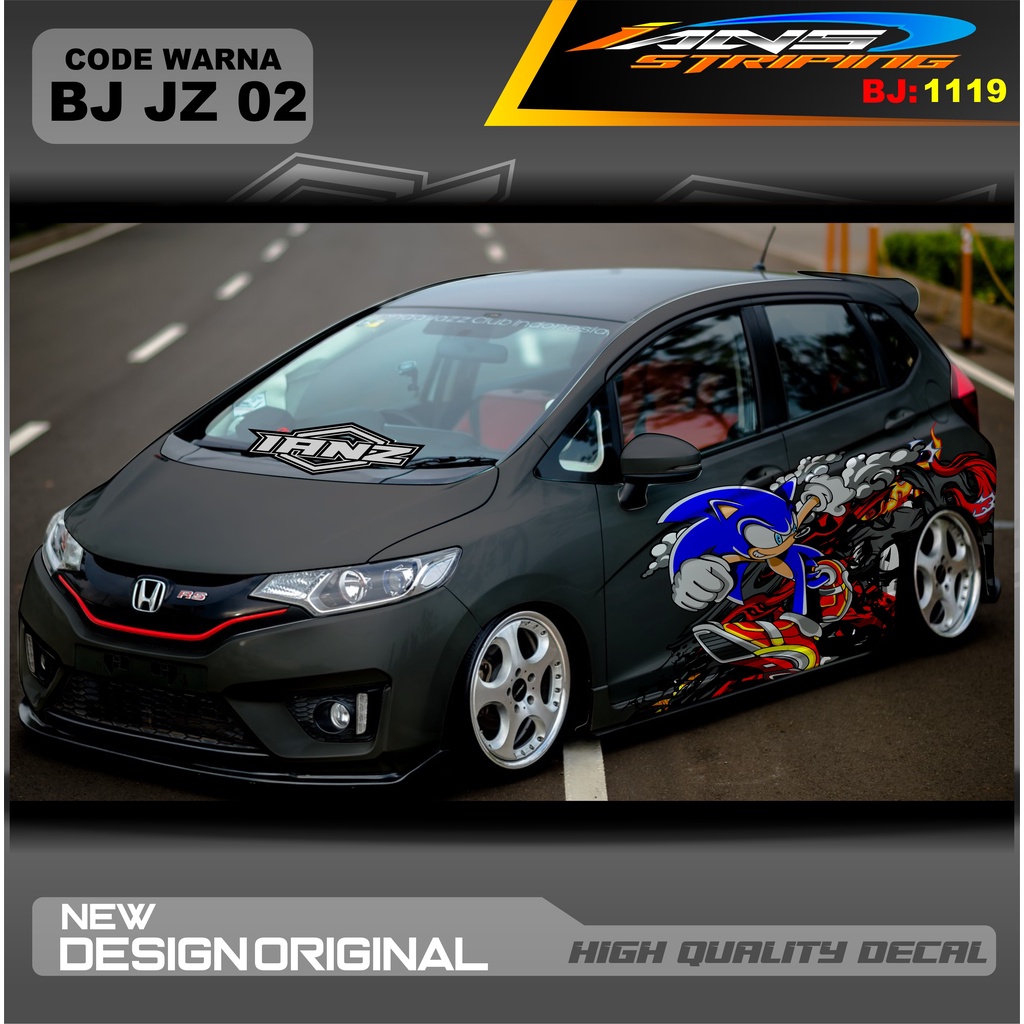 STIKER VARIASI MOBIL JAZZ / STIKER MOBIL BRIO / DECAL STIKER MOBIL SWIFT / STIKER MOBIL TOYOTA / DECAL STICKER MOBIL / STIKER YARIS AYLA