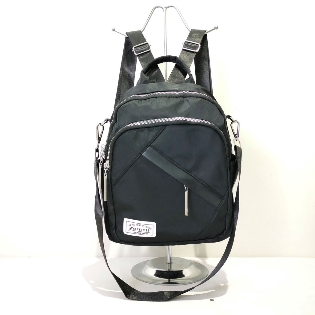 Terbaru! Ransel Wanita Import Farnell Tas Fashion Korea Jinjing Selempang 80-15  Stylish Backpack 3 in 1