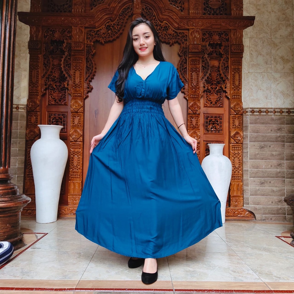 DASTER MOZA PRINT | BALI LONGDRESS-MOZA POLOS TOSCA TUA