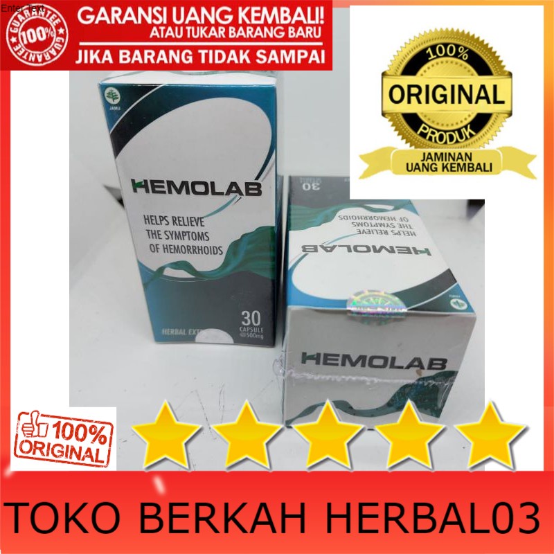 100% ASLI HEMOLAB Asli Obat Wasir/Ambeyen paling ampuh 100% ORIGINAL HERBAL