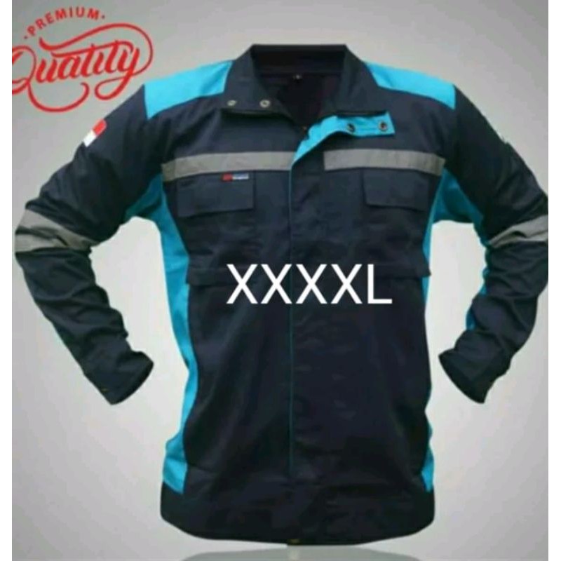 SERAGAM SAFETY BIG SIZE JUMBO SEMI JAKET XXXL LINGKAR BADAN 130 CM