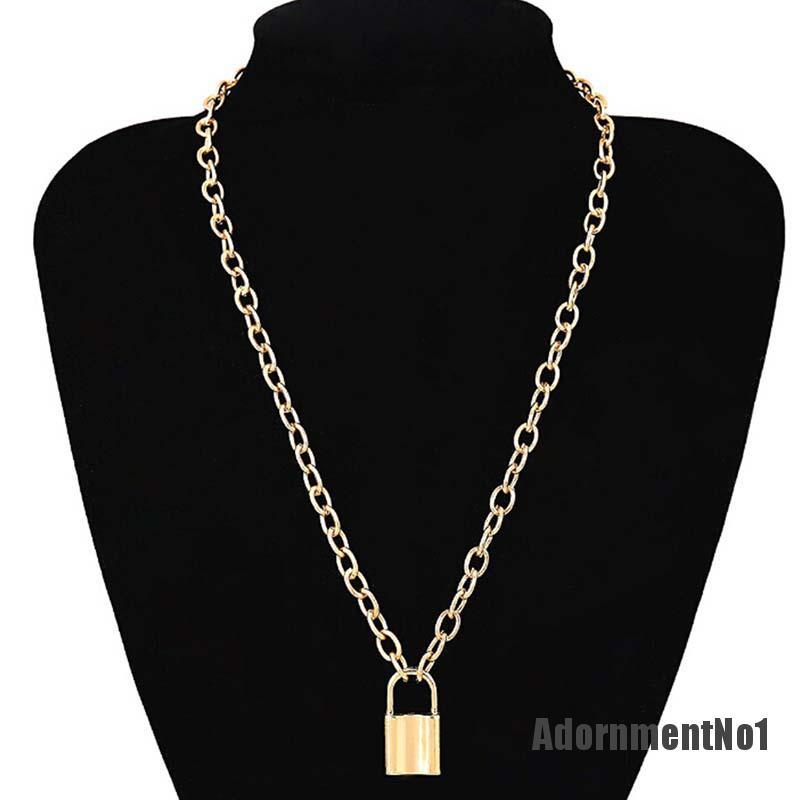 (Adornmentno1) Liontin Gembok Stainless Steel Untuk Unisex / Pria / Wanita