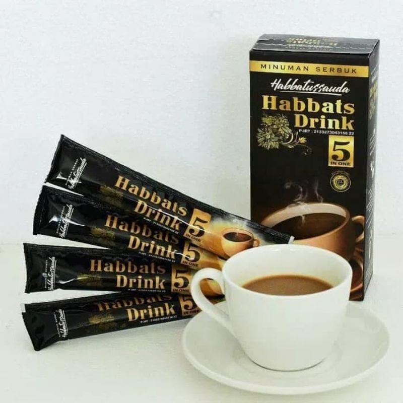 

Habbats Drink 5 in 1 | Bebas Kafein | Aman Untuk Lambung | Kemasan Box # 1box = 10sachet