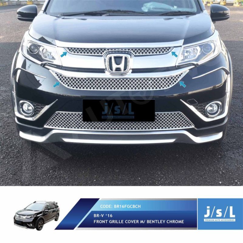 Grill Bumper Depan Mobil Honda BRV 2016 2021 Bentley Chrome