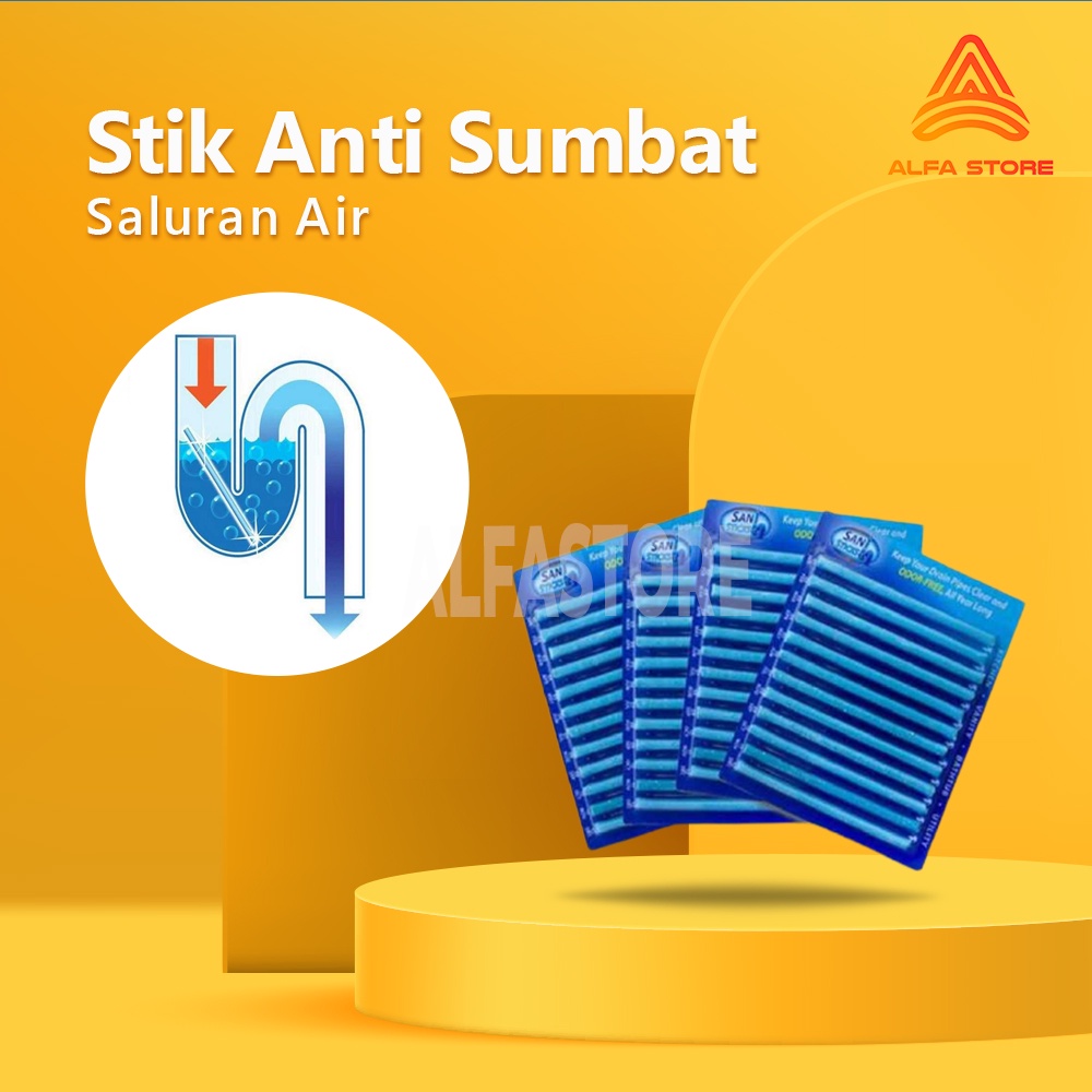 Pembersih Saluran Pipa Model Stik 12 Pcs Anti Sumbat Mampet