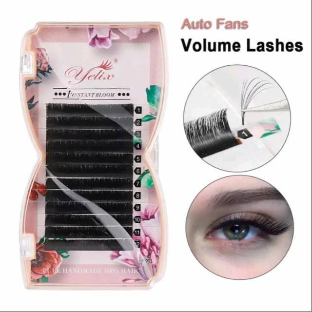 Bulu Mata Yelix Bloom Volume Russian Eyelash Extensions / Bulu Mata Russian Super Halus