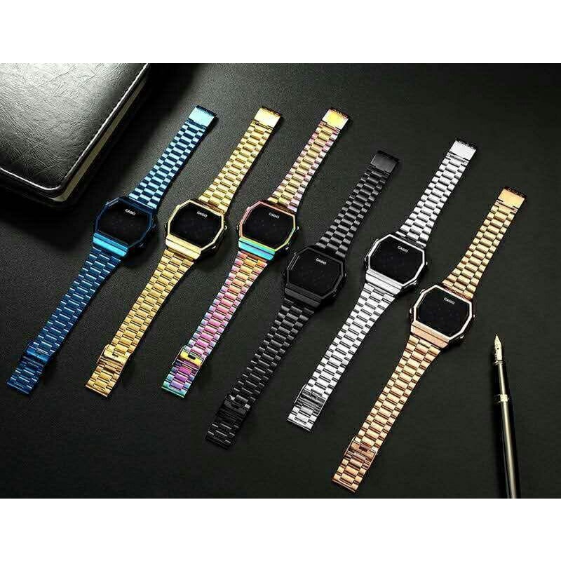 Casio jam tangan wanita Digital LED touch screen / jam tangan  kekinian / jam tangan  LED