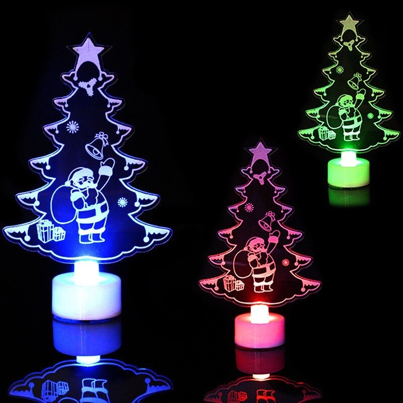 Lampu LED 3D Hiasan Pohon Natal Christmas Warna Warni Christmas Tree