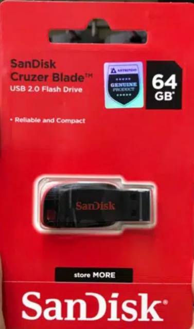 Flashdisk USB Sandisk 64Gb blade USB 2.0