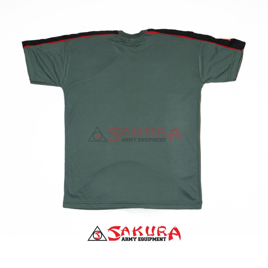 Kaos Oblong Banser Hijau Variasi Hitam