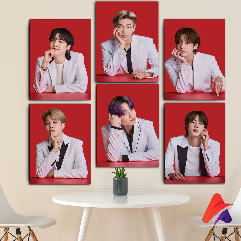 HIASAN DINDING BTS  (15X20 CM) WALLDECOR PAJANGAN POSTER HIASAN KAMAR DEKORASI KAYU KPOP BTS