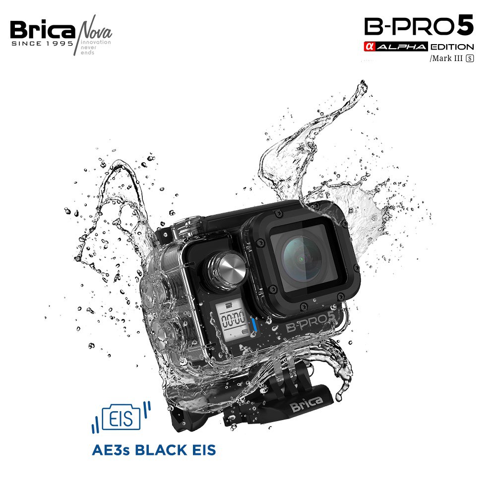 Brica B-PRO5 Alpha Edition 4K Mark III S (AE3S) Black + Gratis Kaos - Action Cam Image 4