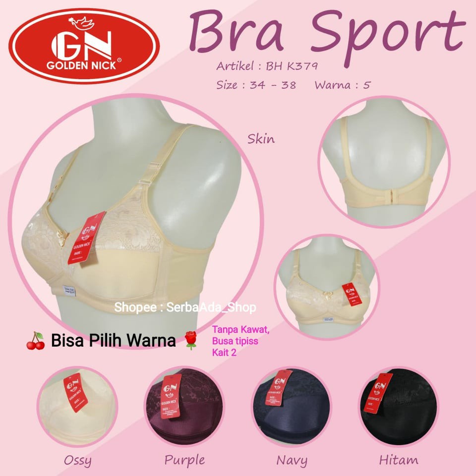 Golden Nick K379 Sport Bra Kombi Brukat Size 34 - 38