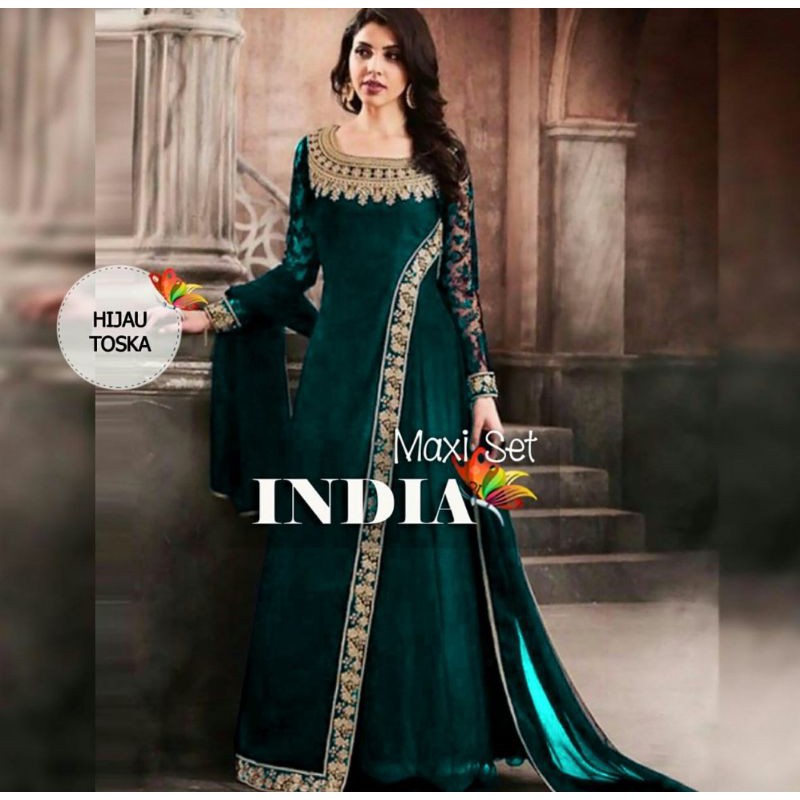 Dress Set Maxi India ala Kajol