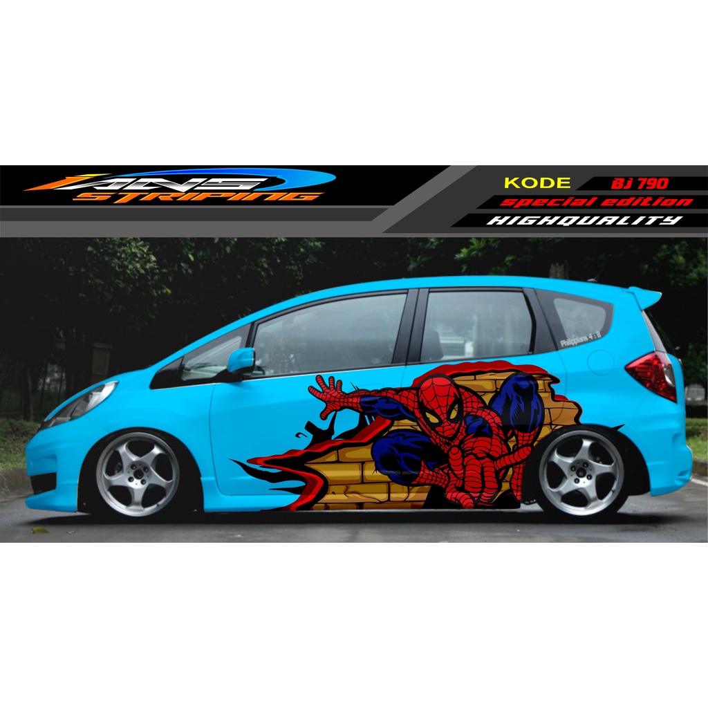 STIKER VARIASI  MOBIL JAZZ BRIO AVANZA SIGRA YARIS / STIKER VARIASI MOBIL / MODIF STICKER MOBIL