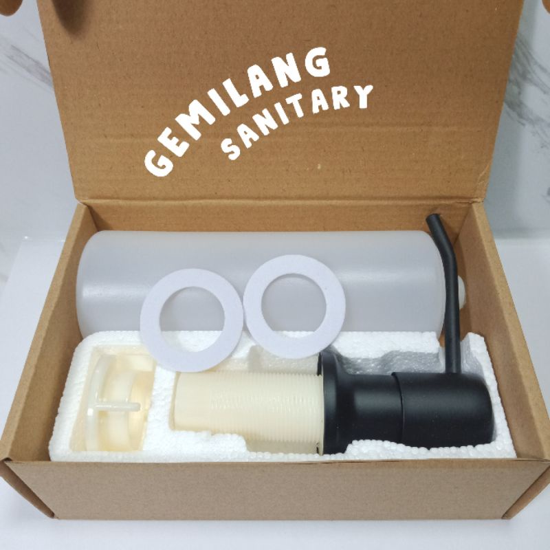 Tempat Sabun Cuci Tangan Tanam Hitam Wastafel Sabun Cair