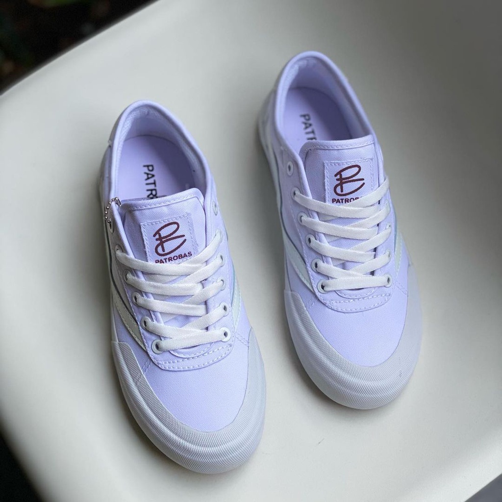 Patrobas New Ivan Low Triple White Original Sepatu Petrobas Putih