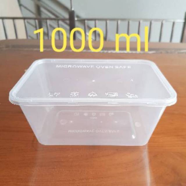 Thinwall 1000ml kotak makan1000ml food container food box 1000ml