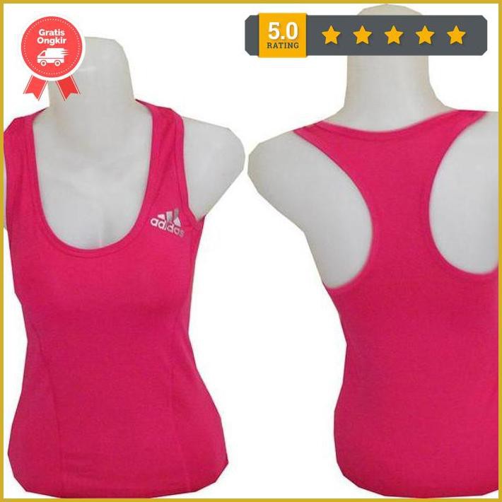 Baju Kaos Singlet Tank Top Adidas Wanita Gym Fitnes Zumba Senam Yoga Promo
