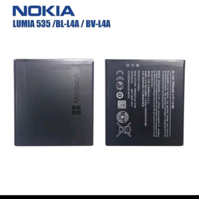 Batre Batere Nokia Lumia 535 Bv L4a Rm Rm 1090 540 0 Batre Hp 535 Bvl4a Bl L4a Original Shopee Indonesia